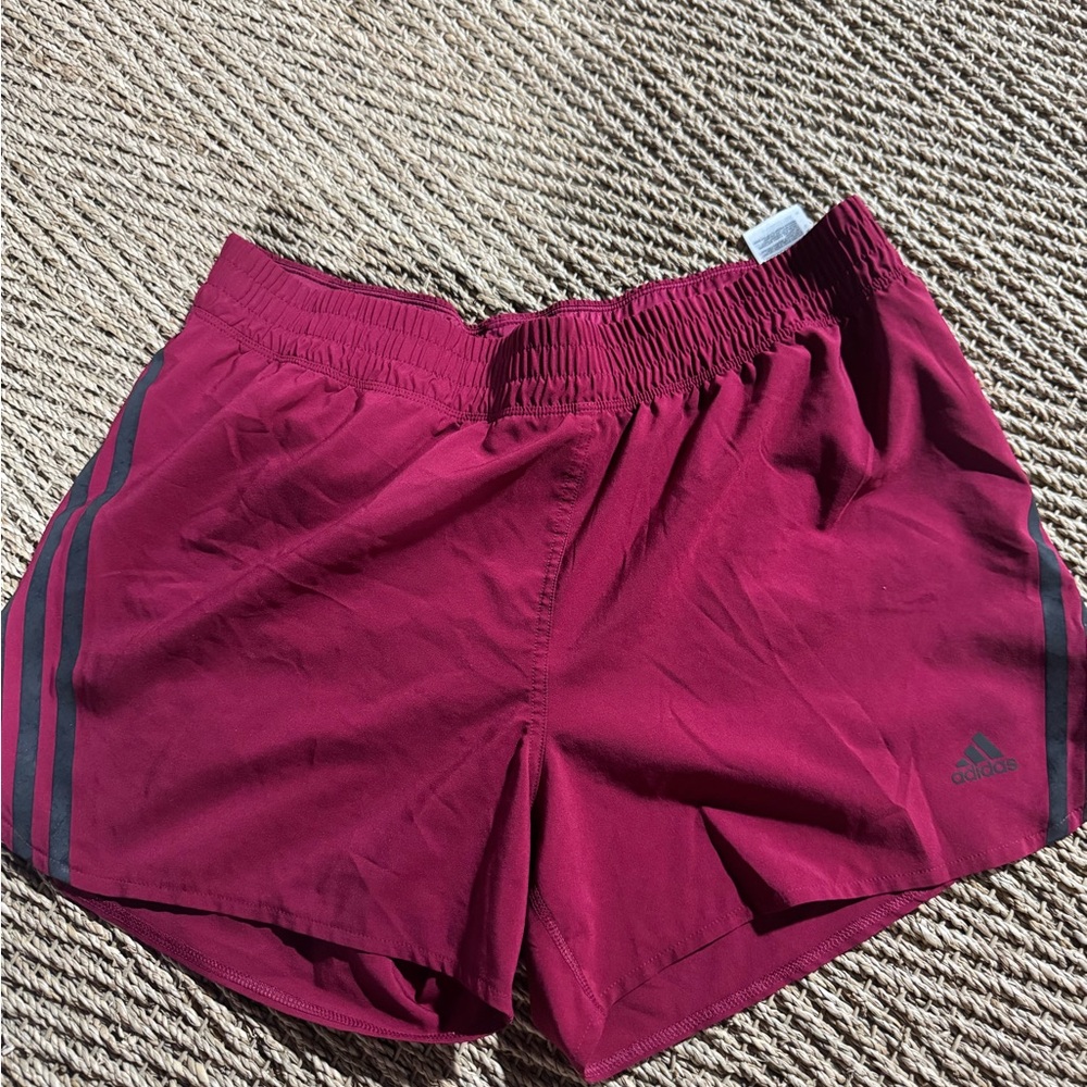 Adidas Maroon 4” Running Shorts w/ Liner